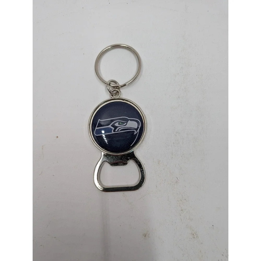 Seattle Seahawks NFL Bottle Opener Keychain Great American Products 2008 NIP